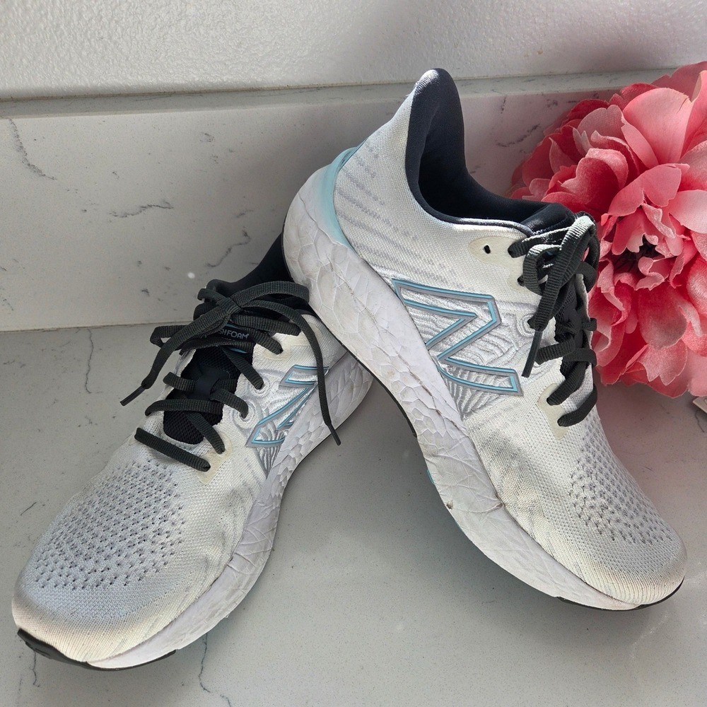 New‎ Balance Fresh Foam X 1080v12 Women's Running Shoes White Blue Size 8.5